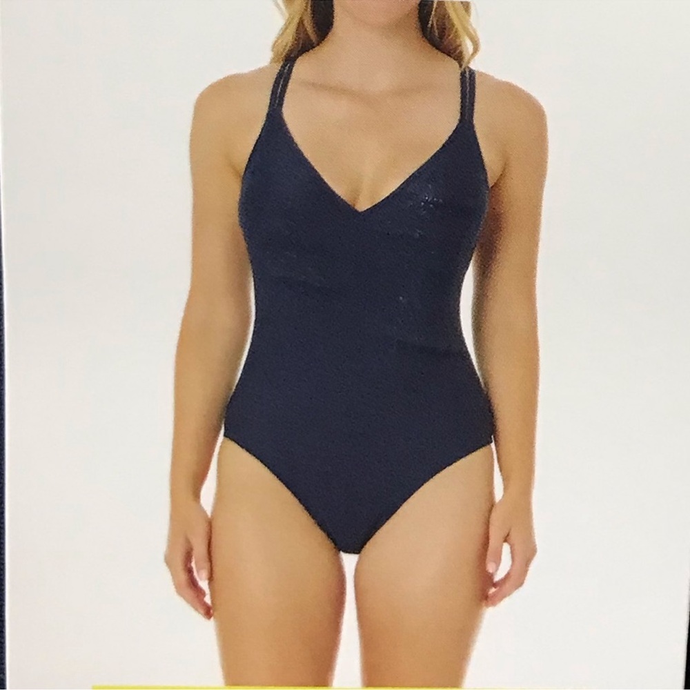 NWT Hurley one piece Women's One-Piece Swimsuit navy size medium